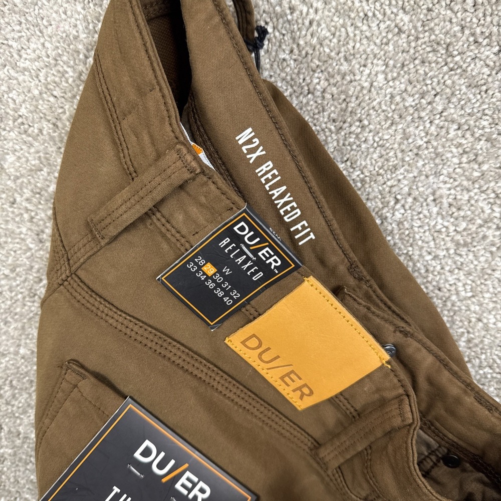 DU/ER No Sweat Relaxed Shorts Golden Brown Men's Size 29 N2X‎ NEW - Picture 7 of 7